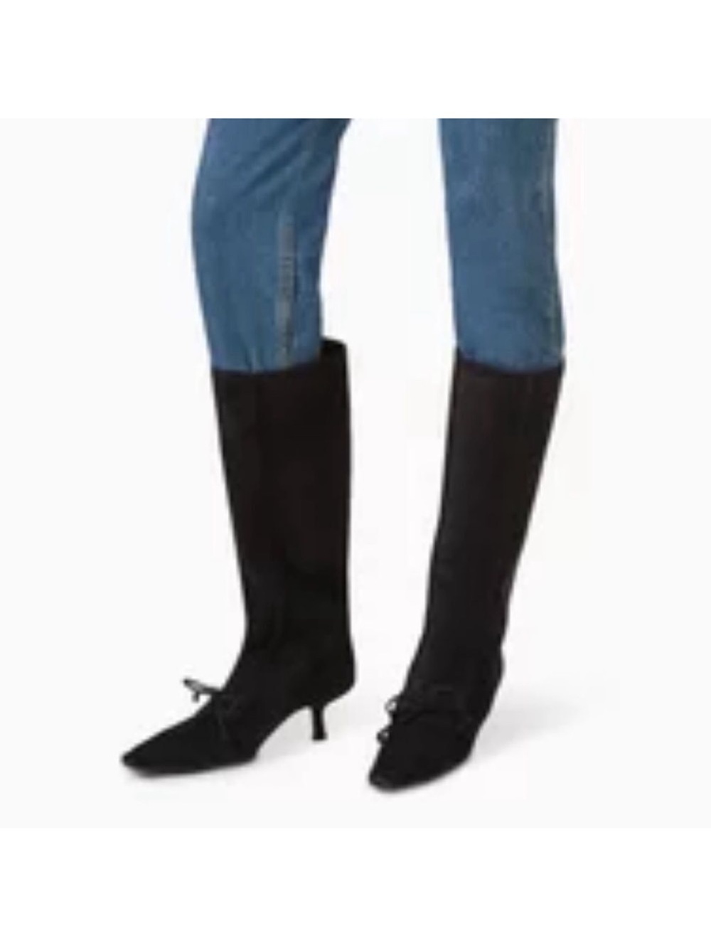 Burberry Storm black suede tall boots NIB 39.5 Fits like US 8.5